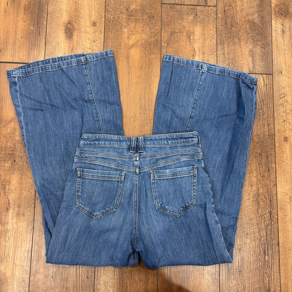 Anthropologie Pilcro High-Rise Wide-Leg Soft Trouser Jeans Size 27 Boho Festival - Picture 4 of 10